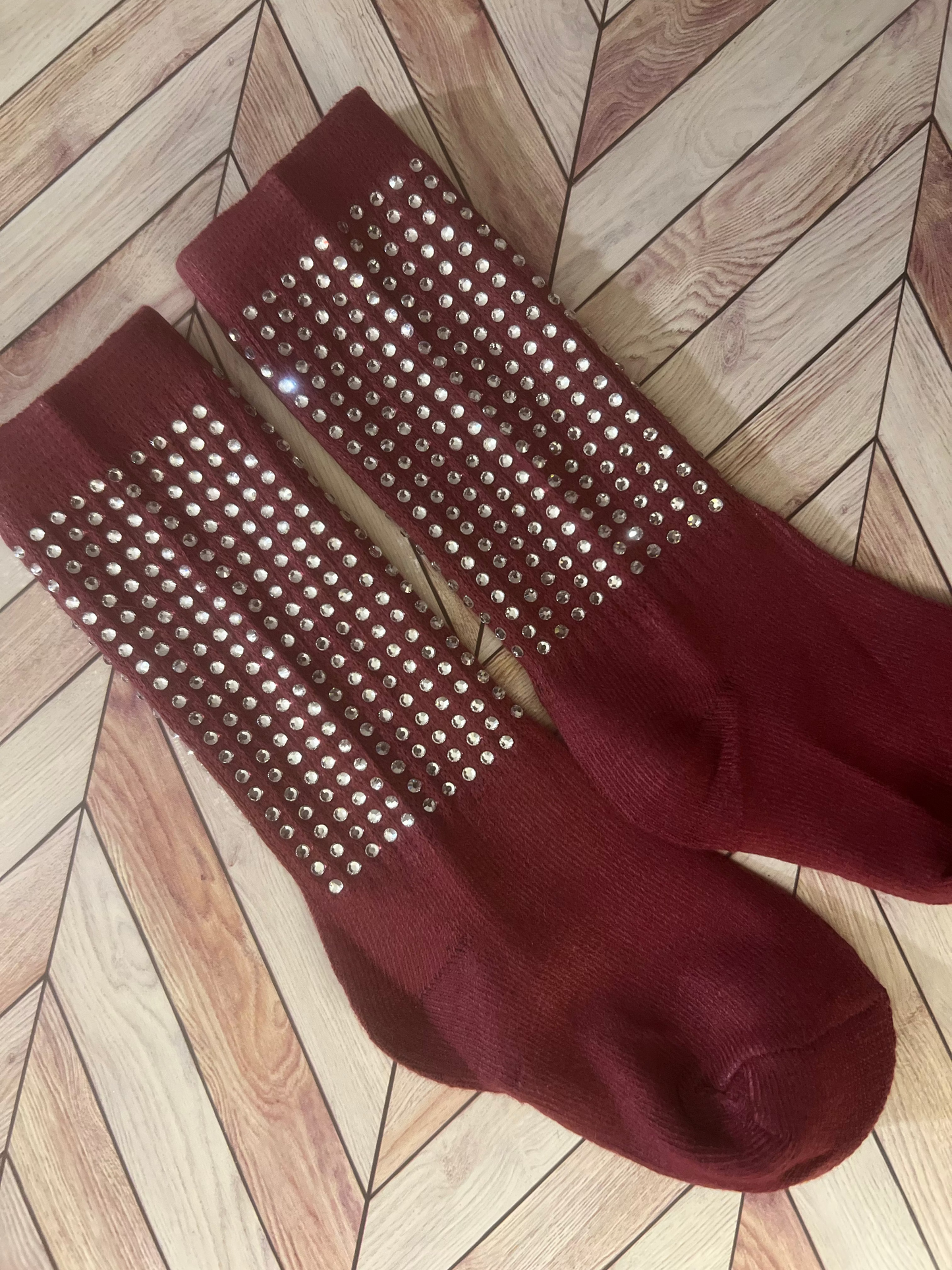 Rhinestone toddler socks