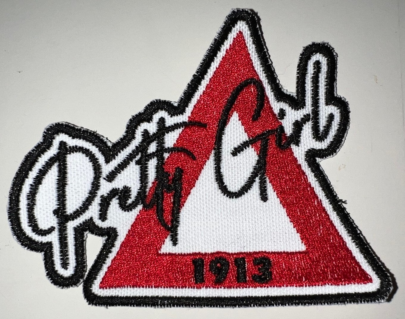 DST Pretty Girl Triangle Iron-On Patch