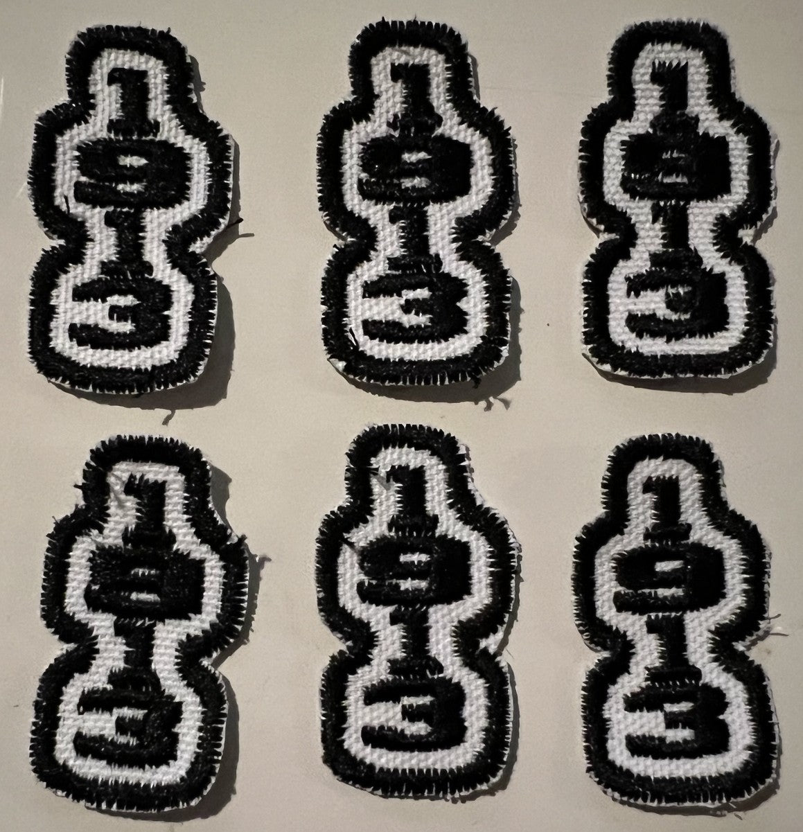1913 Iron-On Embroidered Patch (Set of 6)