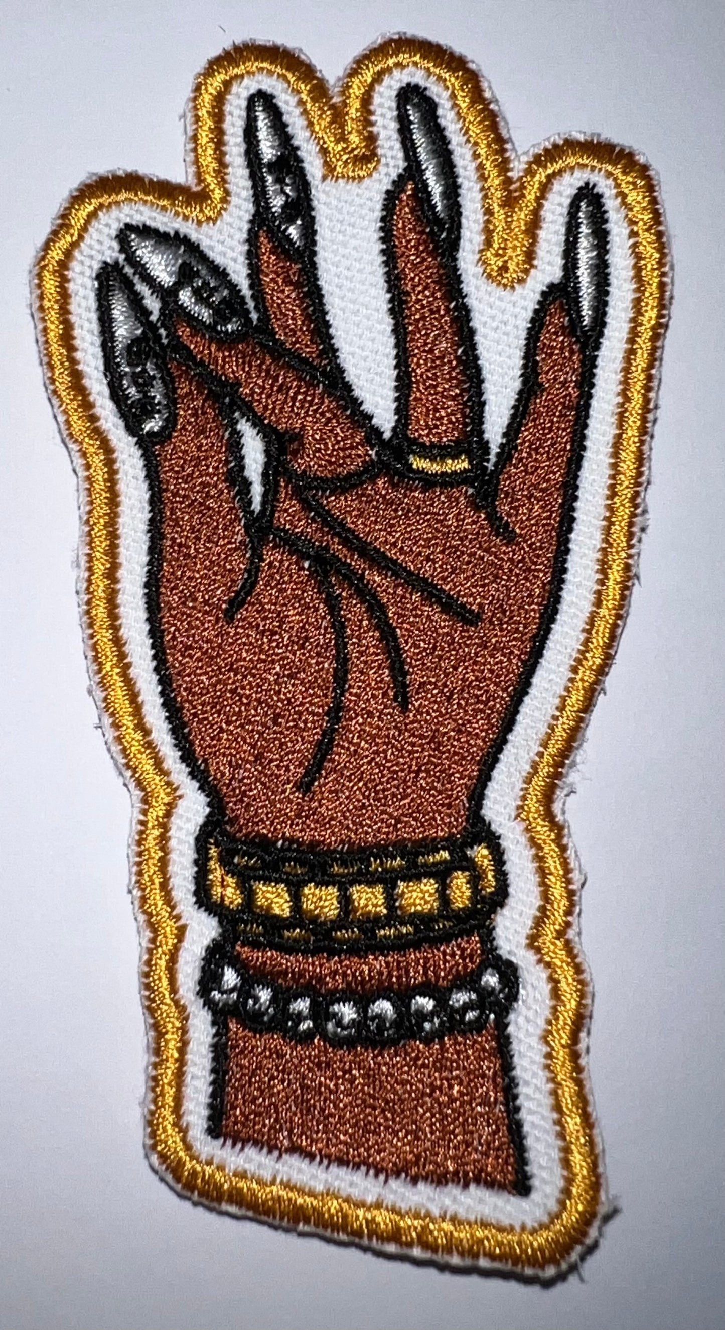 Custom Clock it Hand Sign Embroidered Patch