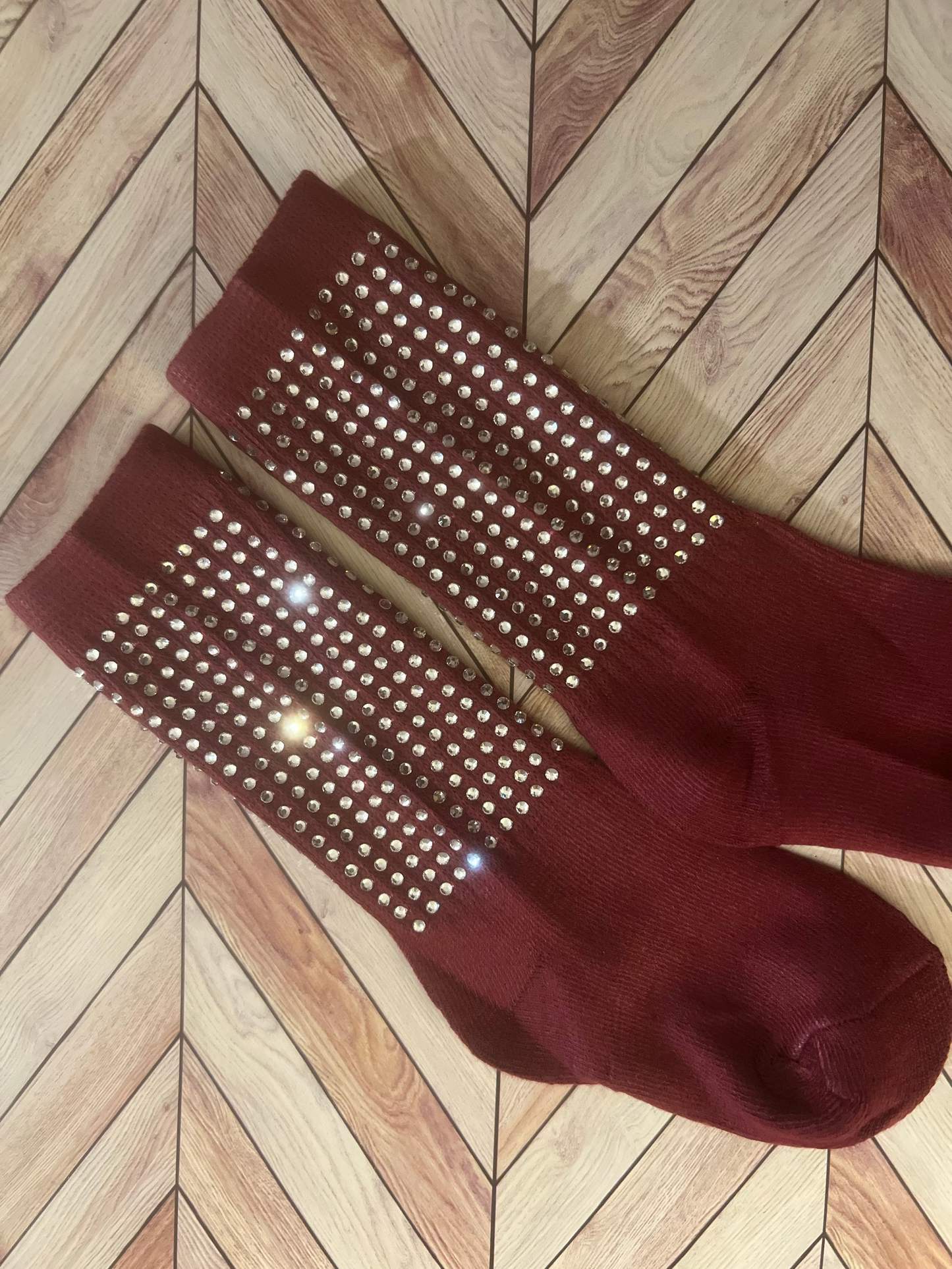 Rhinestone toddler socks