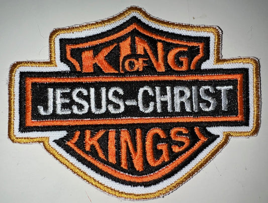 Jesus Christ King of Kings Iron-On Embroidered Patch