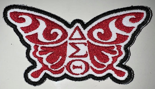 DST ΔΣΘ Butterfly Iron-On Patch